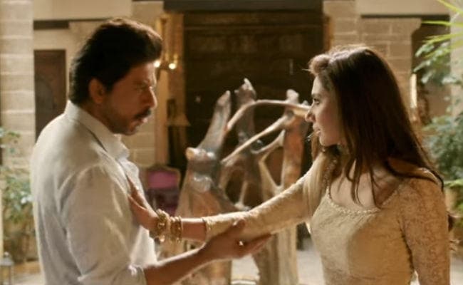 ''ओ जालिमा'' में दिखी शाहरुख-माहिरा की रोमांटिक कैमेस्‍ट्री, देखें वीडियो