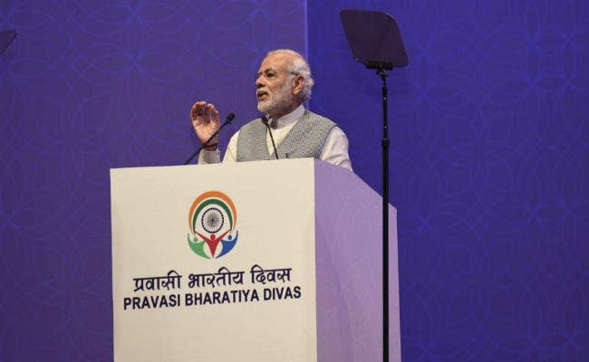 प्रवासी भारतीय सम्मेलन में बोले पीएम मोदी- हम पासपोर्ट का रंग नहीं, खून का रिश्‍ता देखते हैं