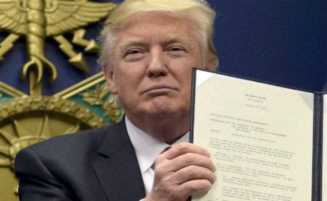 विदेशी नागरिकों पर लगे प्रतिबंध पर हो रहा है अच्छी तरह काम : डोनाल्‍ड ट्रंप