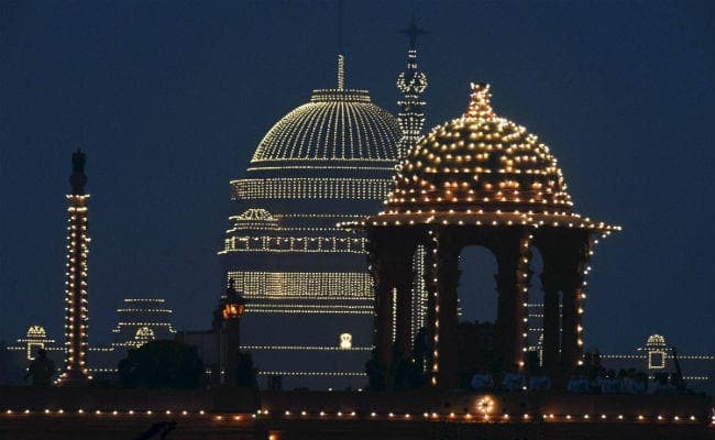 अशोक राजपथ में बिटींग द रिट्रीट सेरेमनी