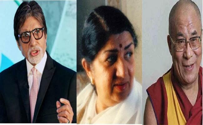 अमिताभ, लता मंगेशकर एवं दलाई लामा ने की ‘नर्मदा सेवा यात्रा'' की तारीफ