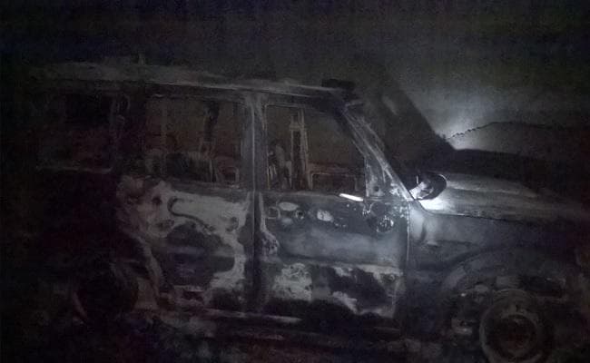 दरभंगा : भूमि विवाद में दो पक्षों के बीच जमकर मारपीट, स्कार्पियो फूंका, 2 घायल