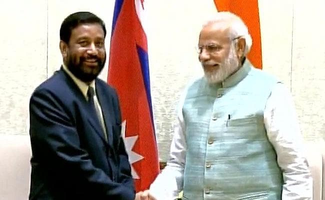 नेपाल के उपप्रधानमंत्री बिलेंद्र निधि ने की प्रधानमंत्री नरेंद्र मोदी से मुलाकात