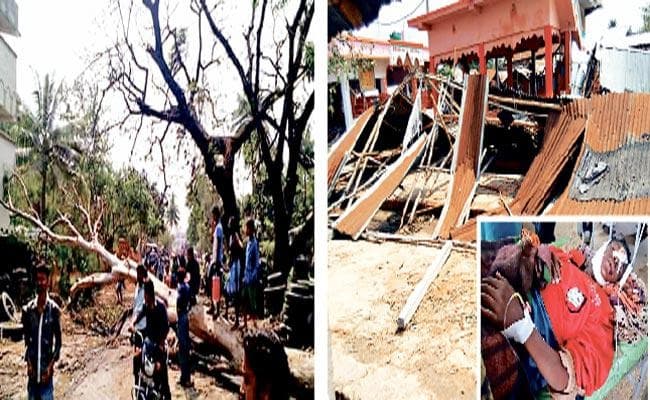 भयावह: आंधी ने मालदा जिले में मचायी भारी तबाही दो की मौत, 25 घायल