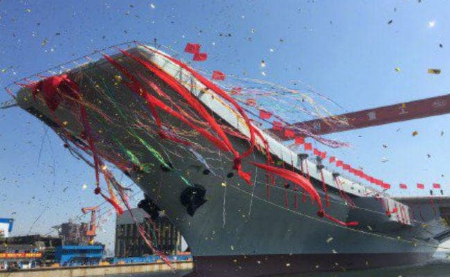 क्षेत्रीय तनाव के बीच चीन ने किया दूसरे विमानवाहक पोत का जलावतरण