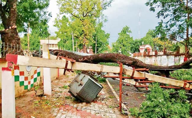 दुमका में आंधी-बारिश से बरबादी