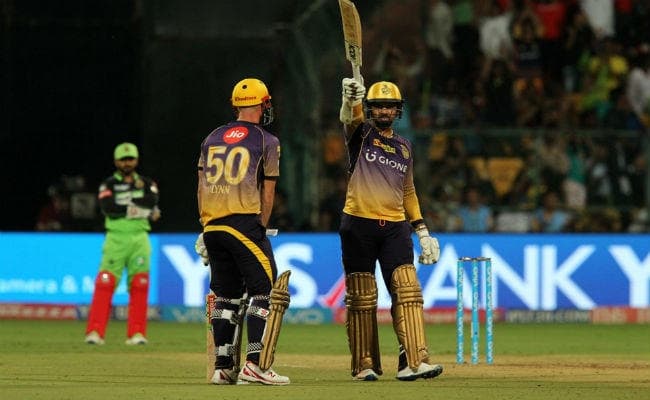 IPL 10 : नारायण-लिन के धमाल से केकेआर ने 16वें ओवर में बेंगलुरु को दी करारी शिकस्त