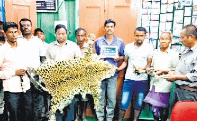 मिली सफलता: चीते का चमड़ा और हड्डियां बरामद, आठ तस्कर गिरफ्तार