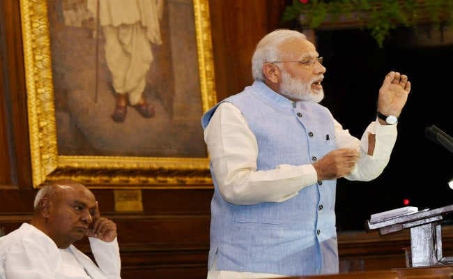 प्रधानमंत्री मोदी बोले, GST एक भारत श्रेष्‍ठ भारत के लिए उत्तम टैक्‍स व्‍यवस्‍था, पढ़ें भाषण की खास बातें