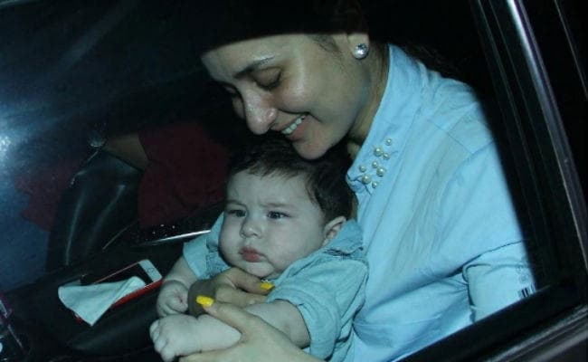 PHOTO VIRAL: जिम में पसीना बहा रही हैं करीना कपूर, तैमूर ले रहे हैं झूले के मजे...