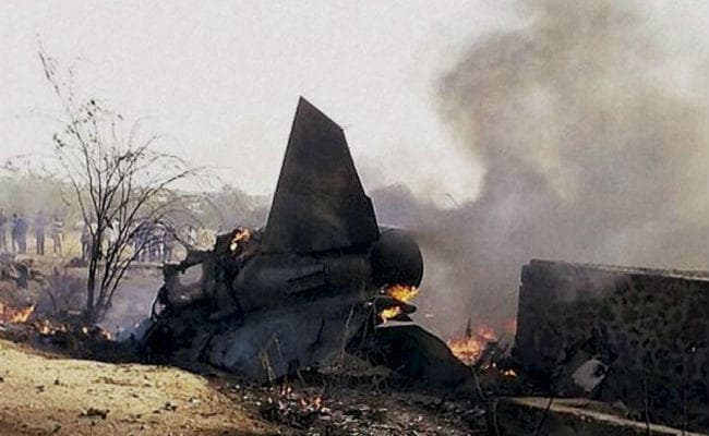 जोधपुर में सेना का विमान क्रैश, जोरदार धमाके के बाद लगी आग
