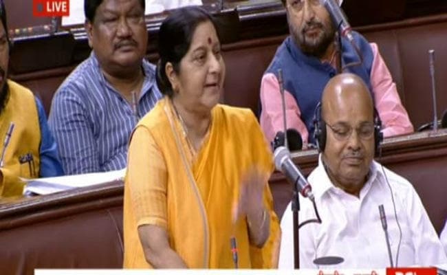 '' ''ट्राई जंक्शन '' '' पर चीन कब्जा जमाना चाह रहा है, दुनिया हमारे साथ : सुषमा स्वराज