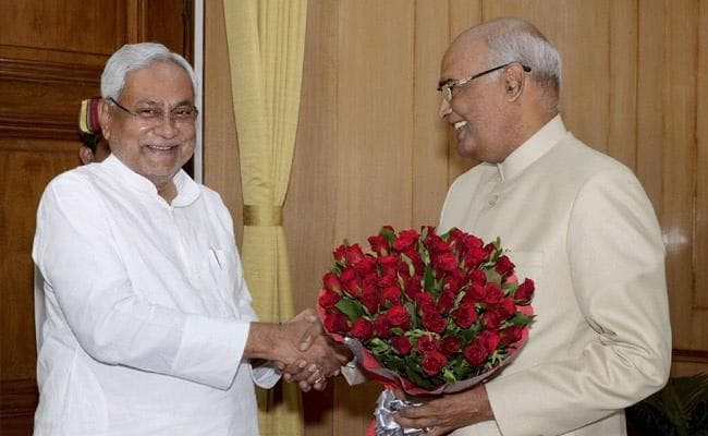 रामनाथ कोविंद के राष्ट्रपति निर्वाचित होने पर नीतीश ने दी बधाई, शपथ ग्रहण समारोह में होंगे शामिल