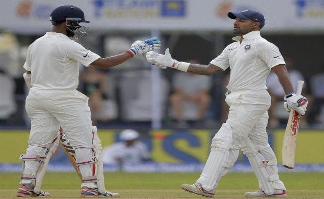 धवन-पुजारा के शतक से भारत का मजबूत स्कोर