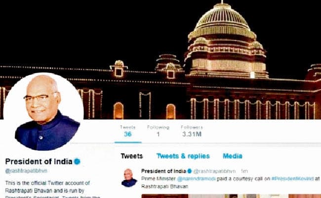 जानिये कैसे राष्ट्रपति रामनाथ कोविंद के ट्विटर पर फॉलोअर्स अचानक से 30 लाख के हुए पार