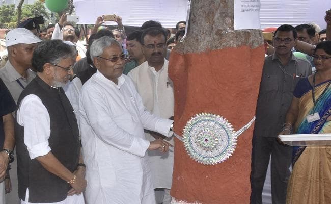 नीतीश ने रक्षाबंधन पर वृक्ष को बांधी राखी, कहा- पर्यावरण की सुरक्षा के लिए हरसंभव करेंगे काम
