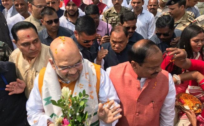 अमित शाह का झारखंड दौरा शुरू, बोले - पीएम  के जन्मदिन को स्वच्छता दिवस के रूप में मनायेंगे