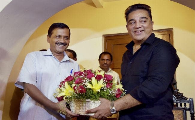 चेन्नई में कमल हासन से मिले अरविंद केजरीवाल, दिया राजनीति में आने का न्योता
