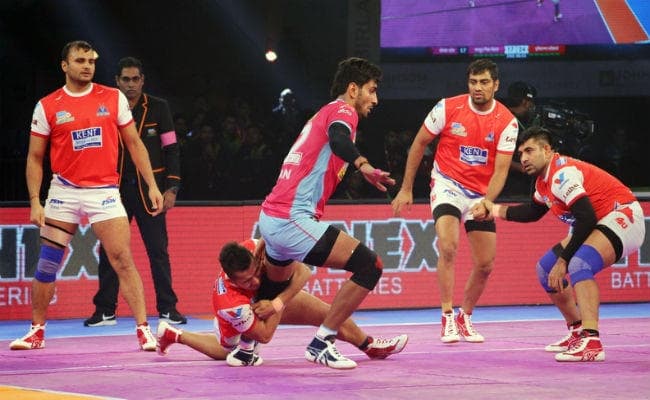 pro kabaddi league 2017 : हरियाणा ने जयपुर को 30-26 से हराया
