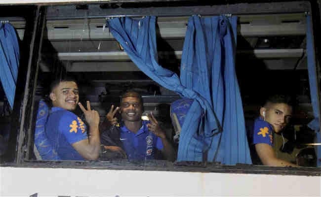 फीफा अंडर-17 विश्व कप : ब्राजील की टीम मुंबई पहुंची