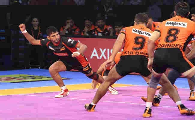 प्रो कबड्डी लीग : यू मुंबा ने बेंगलुरु बुल्स को 42-30 से हराया