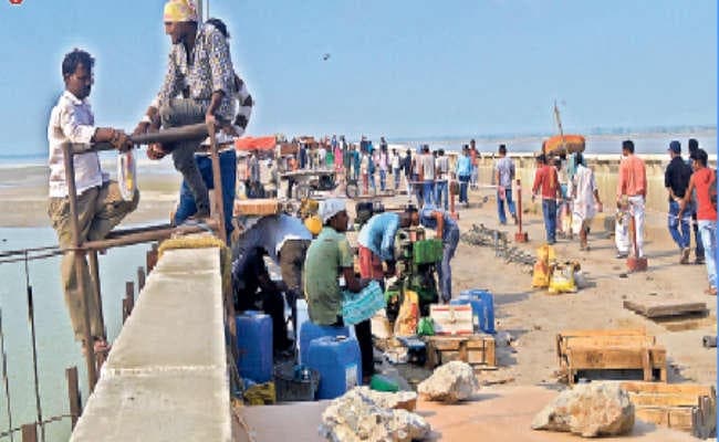 विक्रमशिला सेतु की छह बेयरिंग बदलने की तैयारी शुरू, जैक से उठाया जायेगा स्लैब