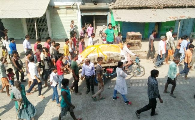 गाजे-बाजे के साथ निकली आवारा सांड की शव यात्रा, हिंदू रीति रिवाज से हुआ अंतिम संस्कार, देखें वीडियो