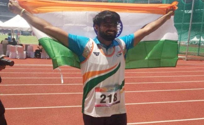 एशियाई पैरा खेलों : संदीप का भाला फेंक में विश्व रिकार्ड, भारत को तीन स्वर्ण सहित 11 पदक