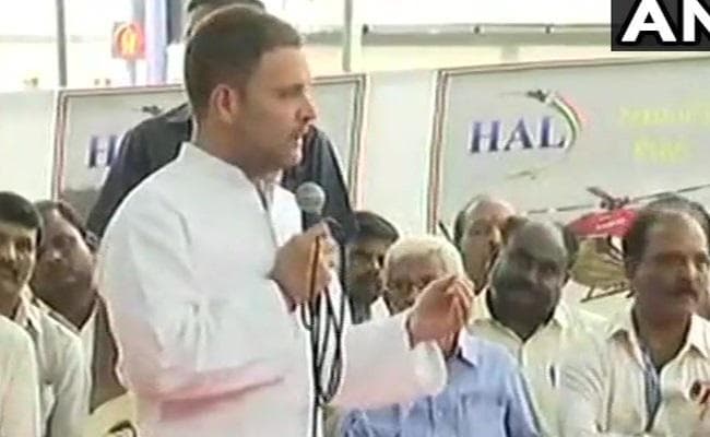HAL पहुंचे राहुल गांधी ने कर्मचारियों से की बात, राफेल का भी किया जिक्र