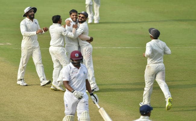 INDvsWI : उमेश यादव के रिकॉर्ड 10 विकेट की मदद से भारत ने किया क्लीन स्वीप