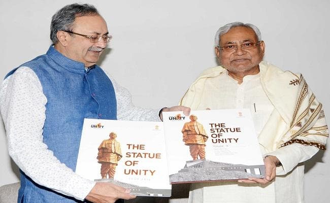 नीतीश को ‘स्टैच्यू ऑफ यूनिटी'' के लोकार्पण में शामिल होने का निमंत्रण