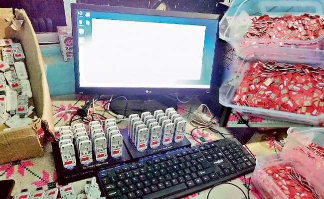 रांची : साइबर ठगी व धार्मिक उन्माद फैलाने के मामले में कांटाटोली व कांके में छापेमारी 7000 से अधिक सिम कार्ड मिले