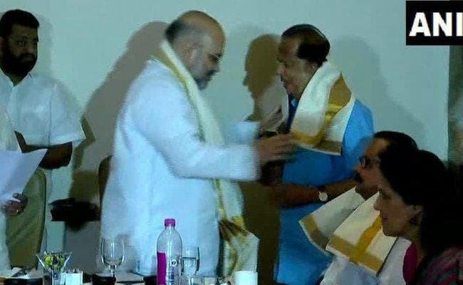 भाजपा में शामिल हुए पूर्व इसरो प्रमुख माधवन नायर, अमित शाह की माैजूदगी में ली सदस्यता