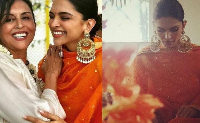 PHOTO: ओरेंज आउटफिट में खिलखिलाती नजर आईं दीपिका पादुकोण, जल्‍द बनेंगी रणवीर की दुल्‍हन