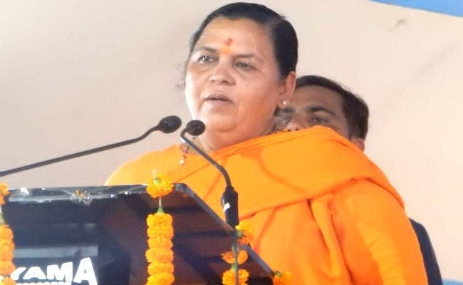 देवघर में बोलीं उमा भारती - गंगा को साफ करना बड़ी चुनौती, गंगा ग्राम बनेंगे मॉडल