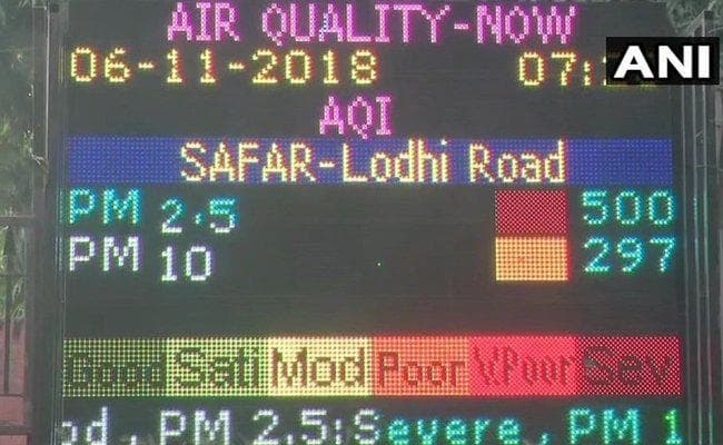 दिल्ली की वायु गुणवत्ता ‘बहुत खराब'' श्रेणी में पहुंची, और बिगड़ने की चेतावनी