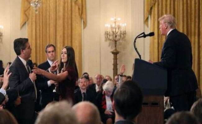 ट्रंप ने खोया आपा, पत्रकार से भिड़े, कहा- तुम असभ्य और क्रूर हो...