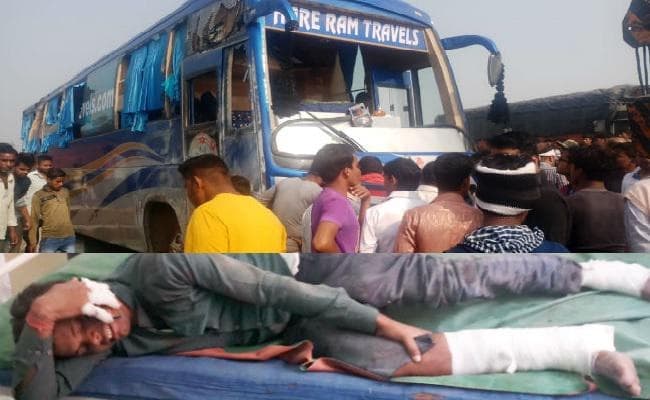 दिल्ली से आ रही बस डिवाइडर से टकरायी, मोतिहारी के यात्री की मौत, सीतामढ़ी के सात यात्री घायल