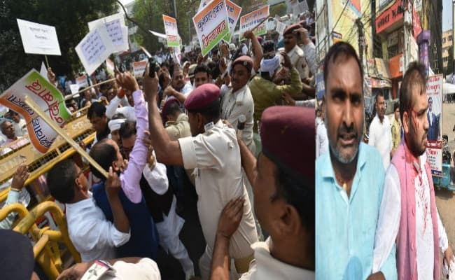 कुशवाहा समाज के आक्रोश मार्च पर पुलिस ने भांजी लाठी, कई घायल