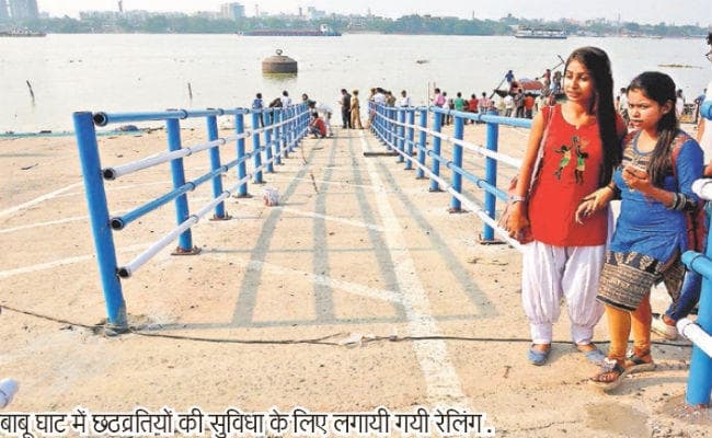 कोलकाता : घाट सज कर तैयार, अब छठव्रतियों का इंतजार