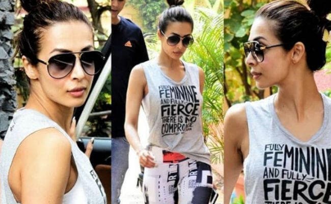 रात में अर्जुन संग पार्टी, सुबह जिम, मलाइका का कुछ ऐसा था हॉट अंदाज