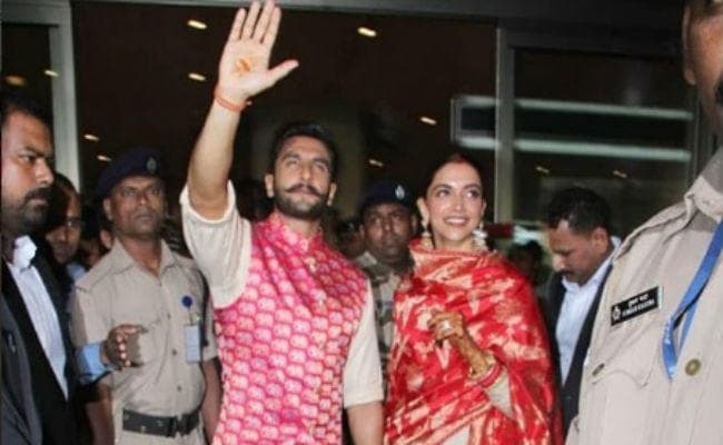 मांग में सिंदूर, गले में मंगलसूत्र और हाथ में चूड़ा पहने मुंबई पहुंची दीपिका, ऐसा था रणवीर सिंह का लुक