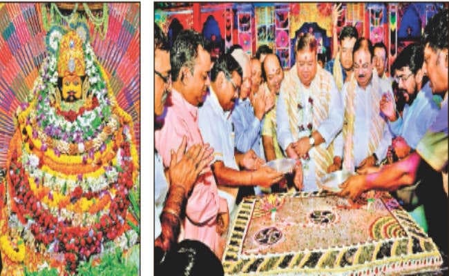 श्याम जयंती पर सवा लाख पेंसिलों से सजा श्री श्याम मंदिर घुसुड़ीधाम, बाबा श्याम को लगा मिल्क केक का महाभोग, आज लगेगी बारस की धोक