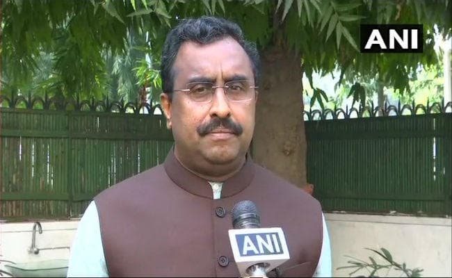 भाजपा महासचिव राम माधव का बड़ा बयान : पीडीपी और नेशनल कॉन्फ्रेंस को सीमा पार से मिला दावा पेश करने का निर्देश