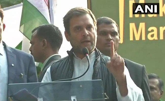 #FarmersMarch : बोले राहुल, किसानों के लिए जमीन-आसमान कर देंगे एक