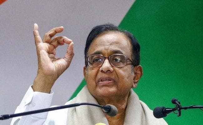 पूर्व वित्त मंत्री पी चिदंबरम ने लगाया आरोप, मतदाताआें से किये वादों पर खरा नहीं उतर पायी मोदी आैर वसुंधरा सरकार