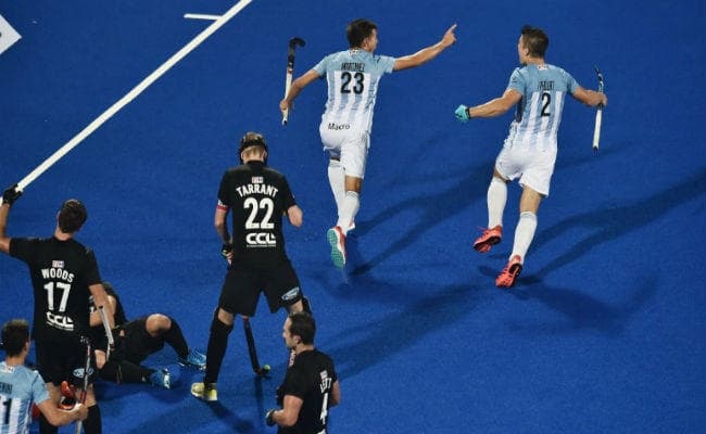 #HockeyWorldCup2018 : ओलंपिक चैंपियन अर्जेन्टीना ने न्यूजीलैंड को 3-0 से हराया