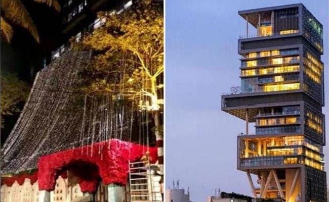 PICS: ईशा अंबानी की शादी के लिए दुल्हन की तरह सजा एंटीलिया