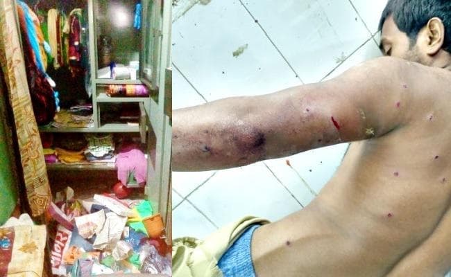 हथियारबंद अपराधियों ने दो घरों में जमकर की लूटपाट, गृहस्वामी को गोली मार कर किया जख्मी, बमबाजी कर फैलायी दहशत