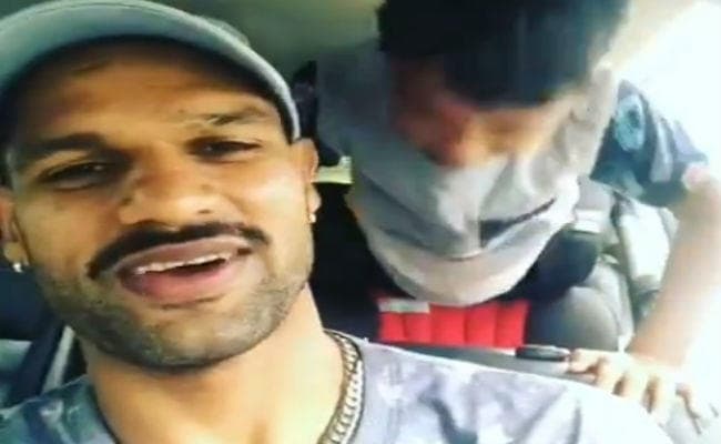 ”गब्बर” ने बेटे जोरावर का शेयर किया शानदार वीडियो, लिखा Exercise never goes बे-car
